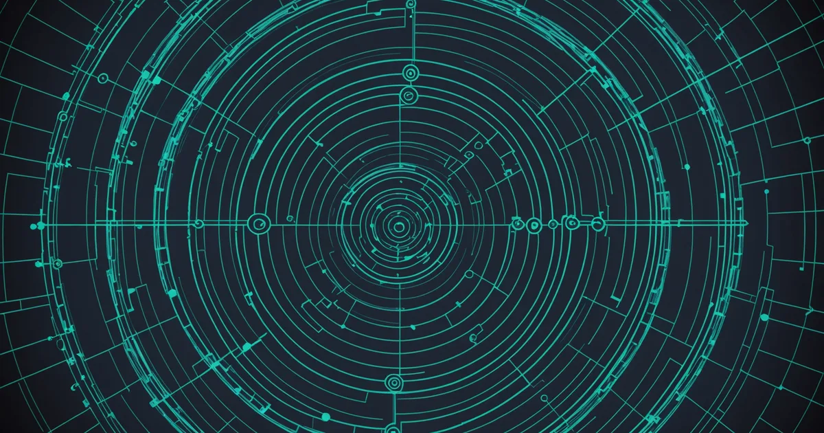 Abstract geometric visualization of secure data layers and access controls